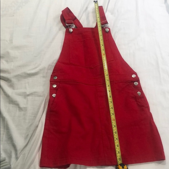 SOLD || REPOSH - NEW red overalls forever 21 - Picture 12 of 13